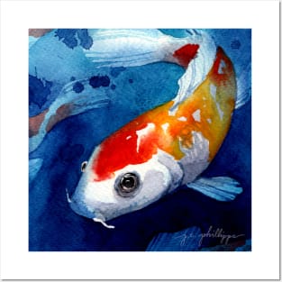 Curved Koi Posters and Art